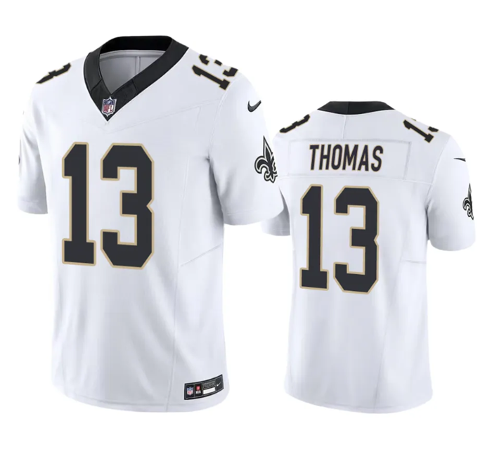 White New Orleans Saints #13 Michael Thomas 2023 F.U.S.E. Vapor Untouchable Limited Stitched Jersey - NOS19