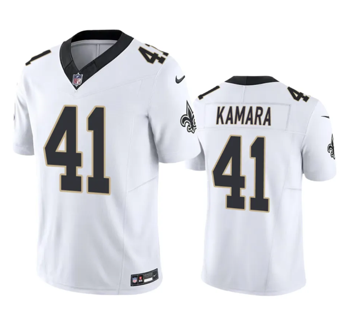 White New Orleans Saints #41 Alvin Kamara 2023 F.U.S.E. Vapor Untouchable Limited Stitched Jersey - NOS283