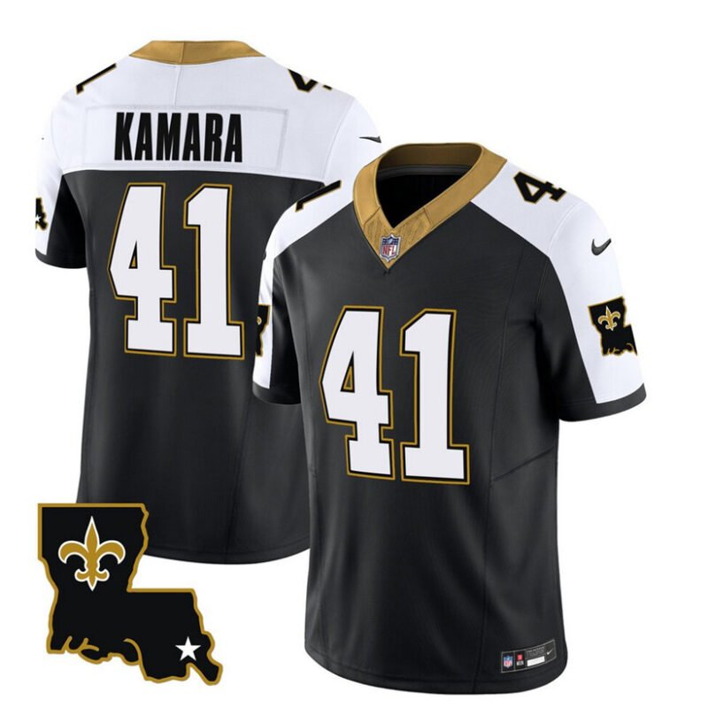 Black New Orleans Saints #41 Alvin Kamara 2023 F.U.S.E. 1987 Legacy Vapor Stitched Jersey - NOS117