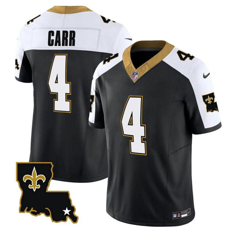 Black New Orleans Saints #4 Derek Carr 2023 F.U.S.E. 1987 Legacy Vapor Stitched Jersey - NOS242