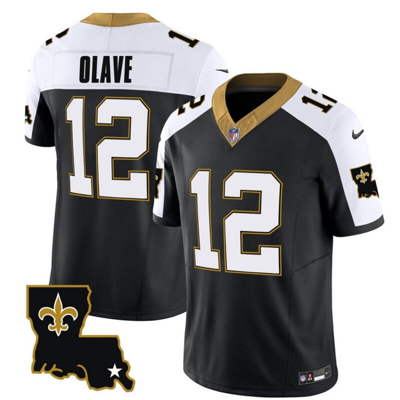 Black New Orleans Saints #12 Chris Olave 2023 F.U.S.E. 1987 Legacy Vapor Stitched Jersey - NOS145