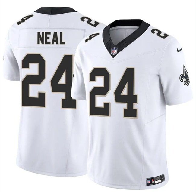 White New Orleans Saints #24 Devin Neal 2025 F.U.S.E Vapor Limited Stitched Football Jersey - NOS78