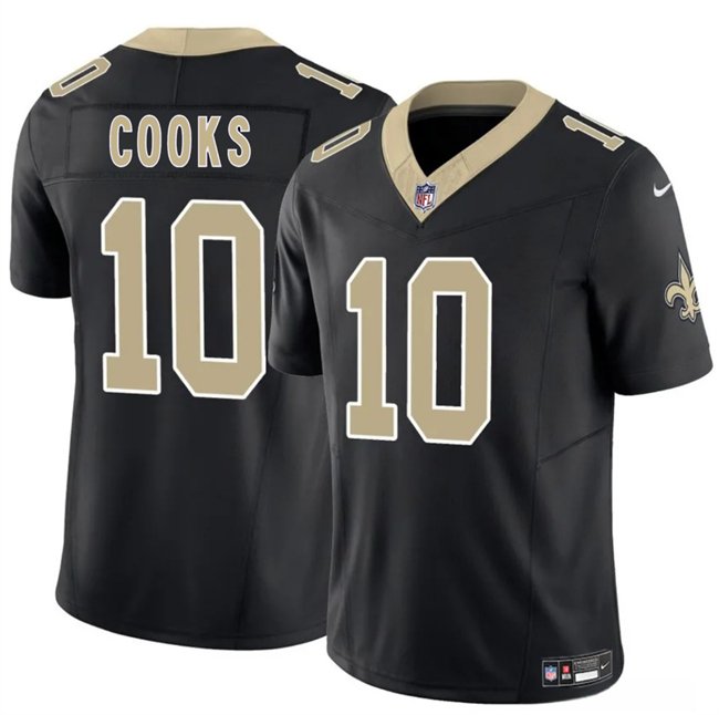 Black New Orleans Saints #10 Brandin Cooks F.U.S.E Vapor Limited Stitched Football Jersey - NOS155