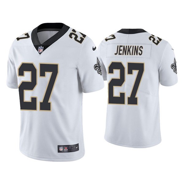 White New Orleans Saints Saints #27 Malcolm Jenkins 2021 Vapor Untouchable Limited Stitched Jersey - NOS103