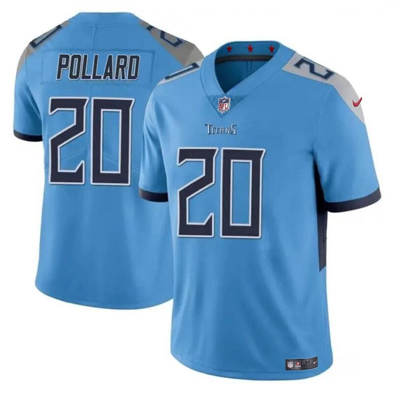 Blue Tennessee Titans #20 Tony Pollard Vapor Limited Stitched Football Jersey - TNT251