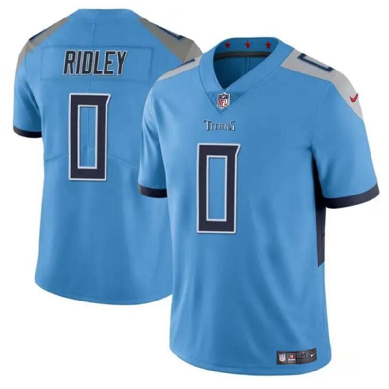 Blue Tennessee Titans #0 Calvin Ridley Vapor Limited Stitched Football Jersey - TNT50