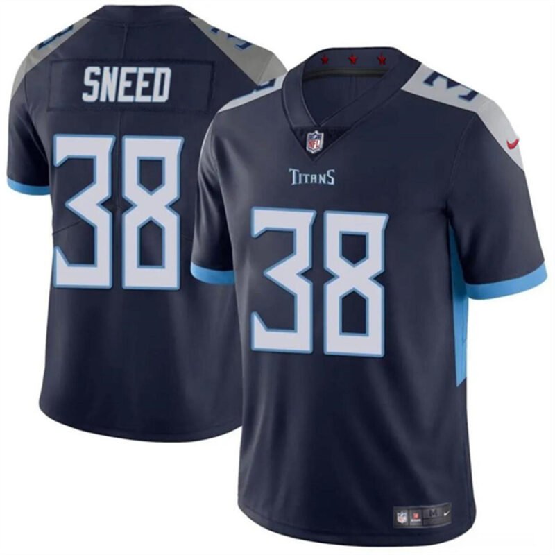 Navy Tennessee Titans #38 L'Jarius Sneed Vapor Limited Stitched Football Jersey - TNT201