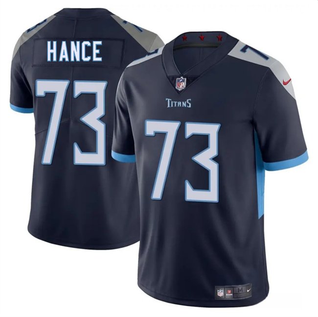 Navy Tennessee Titans #73 Blake Hance 2025 Vapor Limited Stitched Football Jersey - TNT237