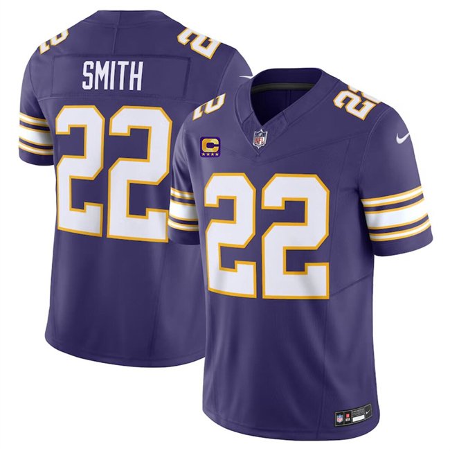 Purple Minnesota Vikings #22 Harrison Smith 2024 F.U.S.E. Throwback With 4-Star C Patch Vapor Untouchable Limited Stitched Jersey - MVJ77