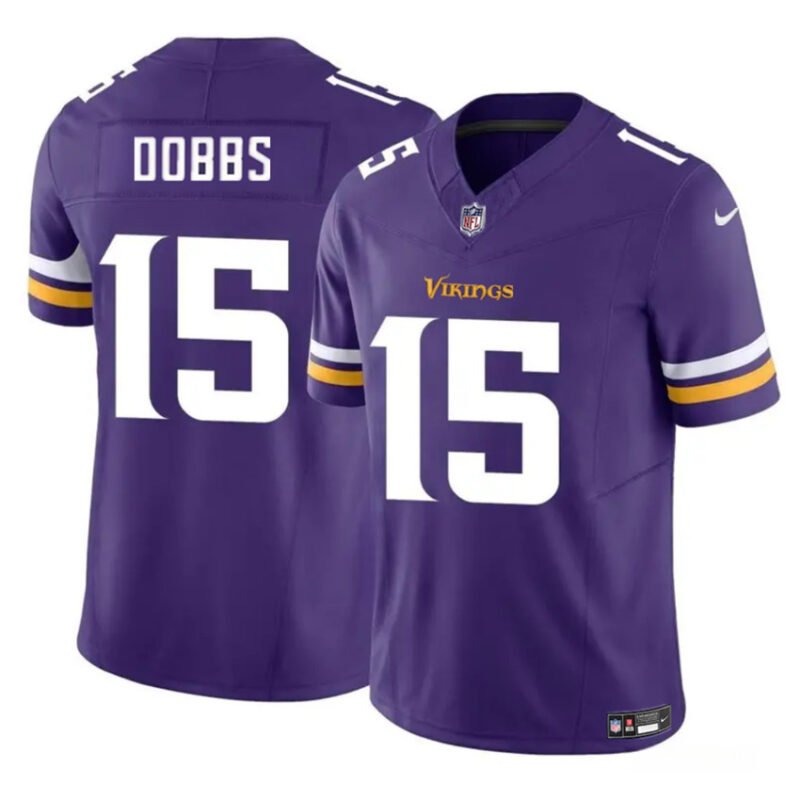 Purple Minnesota Vikings #15 Josh Dobbs 2023 F.U.S.E. Vapor Untouchable Limited Stitched Jersey - MVJ135