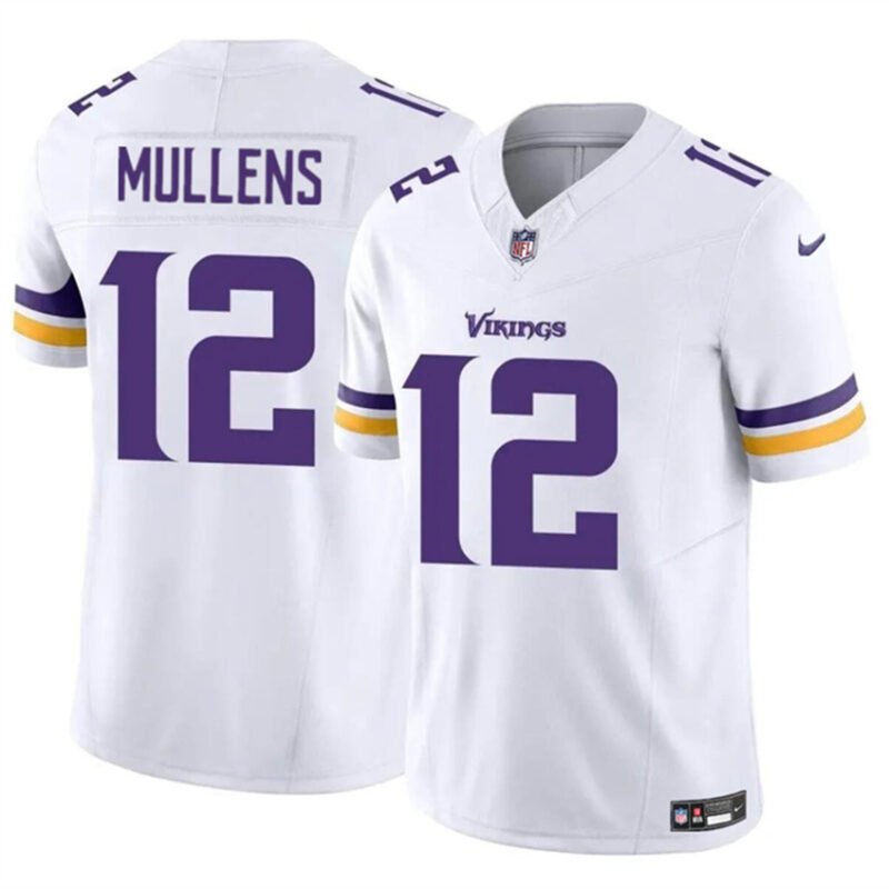 White Minnesota Vikings #12 Nick Mullens 2023 F.U.S.E. Vapor Untouchable Limited Stitched Jersey - MVJ88