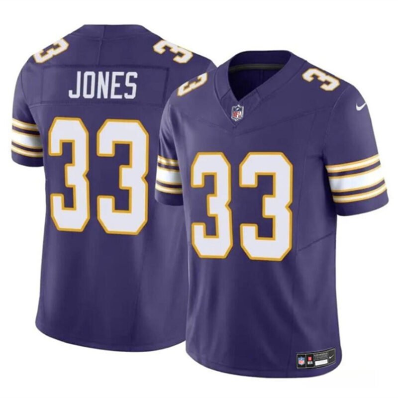Purple Minnesota Vikings #33 Aaron Jones F.U.S.E. Vapor Untouchable Throwback Limited Stitched Jersey - MVJ02