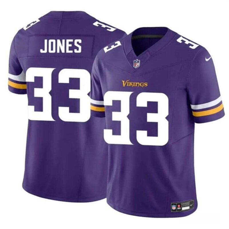 Purple Minnesota Vikings #33 Aaron Jones F.U.S.E. Vapor Untouchable Limited Stitched Jersey - MVJ34