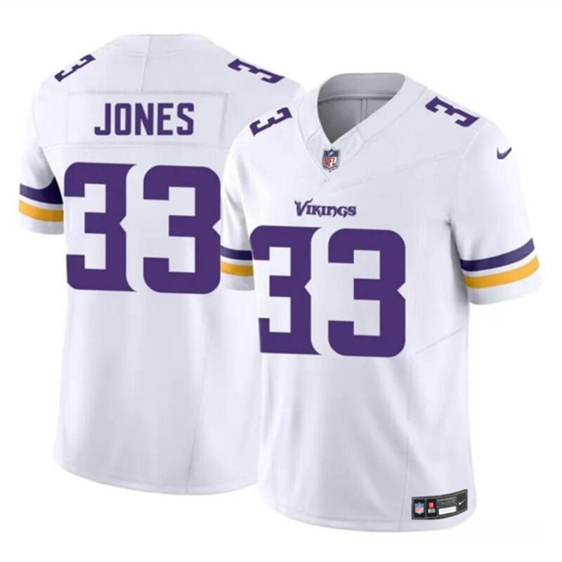 White Minnesota Vikings #33 Aaron Jones F.U.S.E. Vapor Untouchable Limited Stitched Jersey - MVJ24