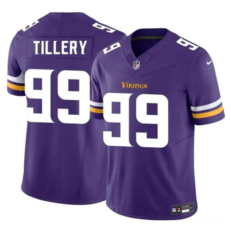 Purple Minnesota Vikings #99 Jerry Tillery 2023 F.U.S.E. Vapor Untouchable Limited Stitched Jersey - MVJ86