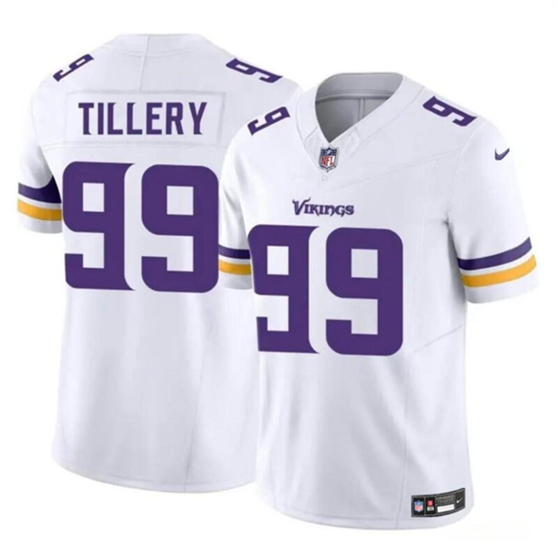 White Minnesota Vikings #99 Jerry Tillery 2023 F.U.S.E. Vapor Untouchable Limited Stitched Jersey - MVJ25