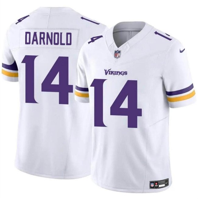 White Minnesota Vikings #14 Sam Darnold 2024 F.U.S.E. Vapor Untouchable Limited Stitched Jersey - MVJ30