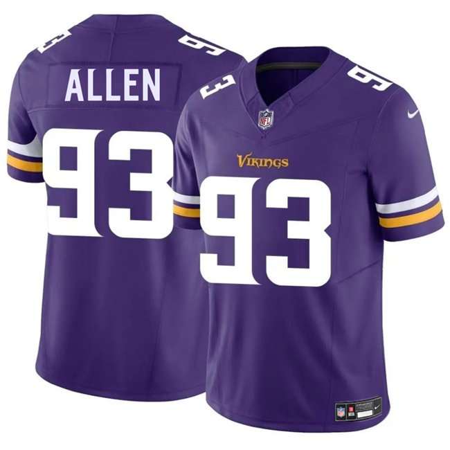 Purple Minnesota Vikings #93 Jonathan Allen 2025 F.U.S.E. Vapor Untouchable Limited Stitched Jersey - MVJ11