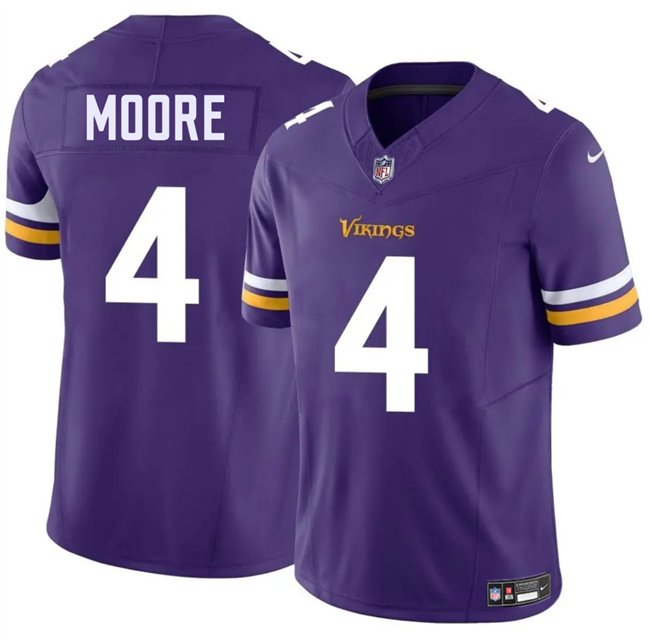 Purple Minnesota Vikings #4 Rondale Moore 2025 F.U.S.E. Vapor Untouchable Limited Stitched Jersey - MVJ116