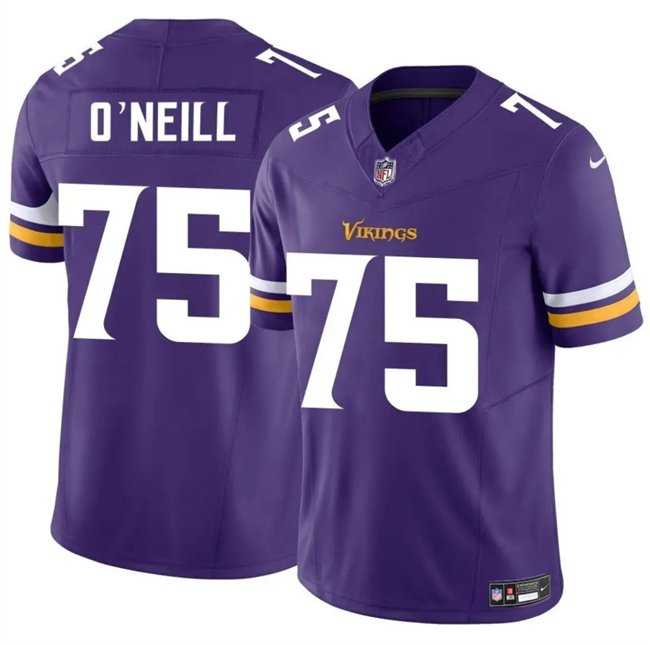 Purple Minnesota Vikings #75 Brian O?Neill 2025 F.U.S.E. Vapor Untouchable Limited Stitched Jersey - MVJ102