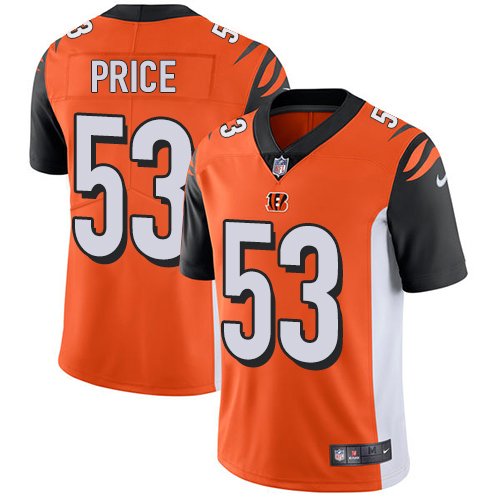 Nike Bengals #53 Billy Price Orange Alternate Stitched NFL Vapor Untouchable Limited Jersey - CCB277