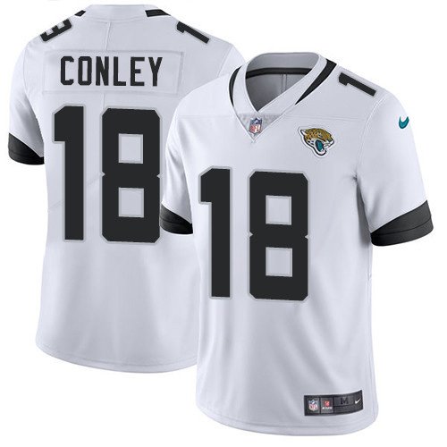 Nike Jaguars #18 Chris Conley White Stitched NFL Vapor Untouchable Limited Jersey - JVG09