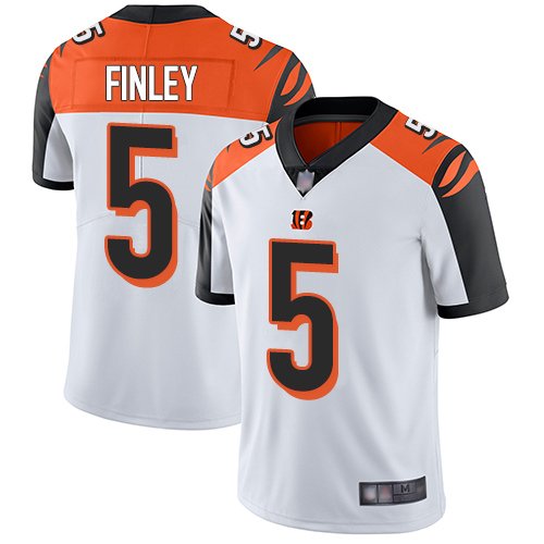 Nike Bengals #5 Ryan Finley White Stitched NFL Vapor Untouchable Limited Jersey - CCB176
