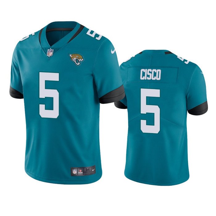 Teal Jacksonville Jaguars #5 Andre Cisco Vapor Untouchable Limited Stitched Jersey - JVG165
