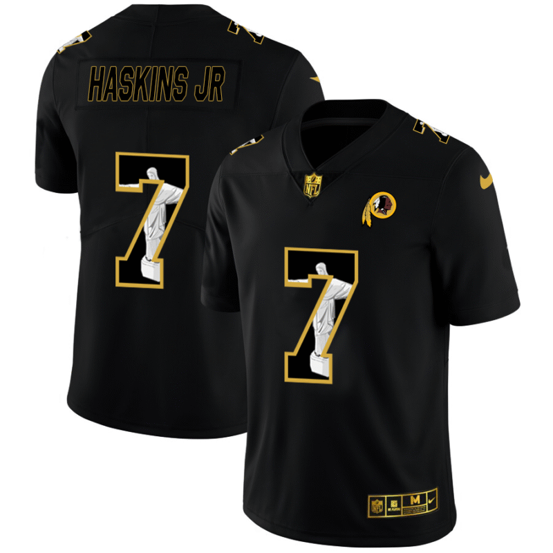 Washington Redskins #7 Dwayne Haskins Jr Nike Carbon Black Vapor Cristo Redentor Limited NFL Jersey - WAC202