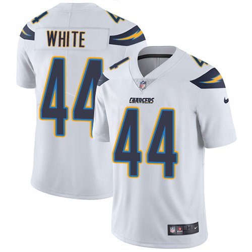 Nike Chargers #44 Kyzir White White Stitched NFL Vapor Untouchable Limited Jersey - LCJ262