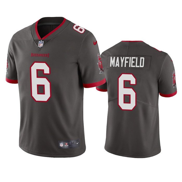 Grey Tampa Bay Buccaneers #6 Baker Mayfield Vapor Untouchable Limited Stitched Jersey - TBB98