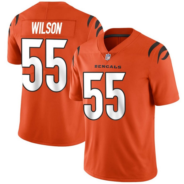 Orange Cincinnati Bengals #55 Logan Wilson 2021 New Vapor Untouchable Limited Stitched Jersey - CCB12