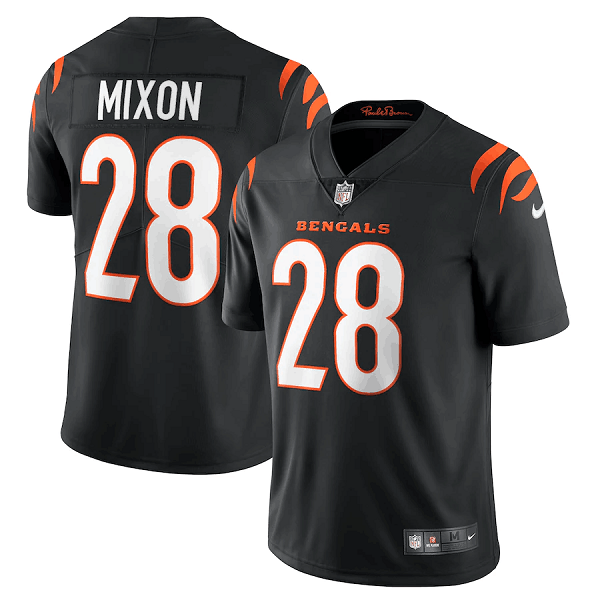 Cincinnati Bengals #28 Joe Mixon 2021 New Black Vapor Untouchable Limited Stitched Jersey - CCB141