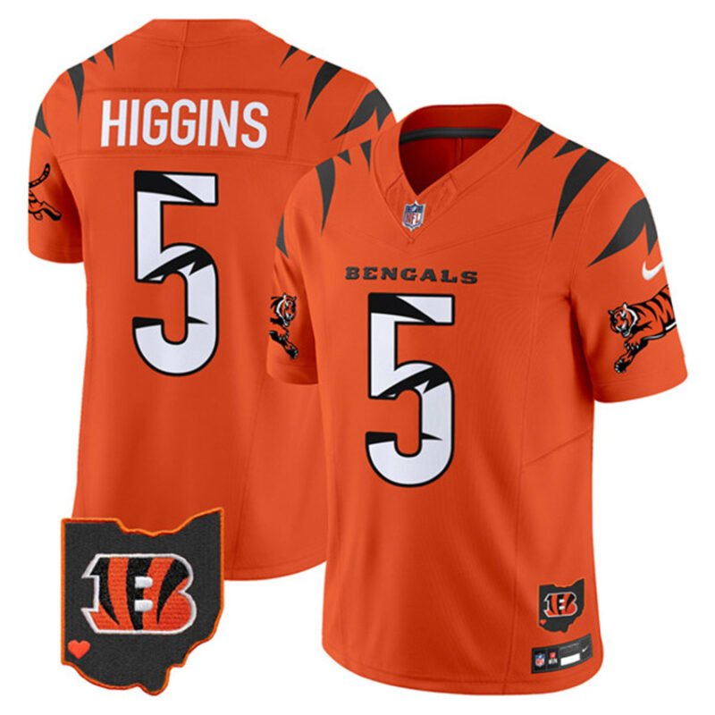 Orange Cincinnati Bengals #5 Tee Higgins F.U.S.E. Special Vapor Untouchable Limited Stitched Football Jersey - CCB152