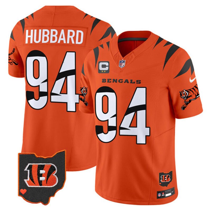 Orange Cincinnati Bengals #94 Sam Hubbard F.U.S.E. With 2-Star C Patch Special Vapor Untouchable Limited Stitched Football Jersey - CCB113