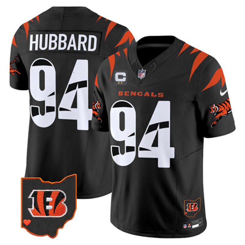 Black Cincinnati Bengals #94 Sam Hubbard F.U.S.E. With 2-Star C Patch Special Vapor Untouchable Limited Stitched Football Jersey - CCB92