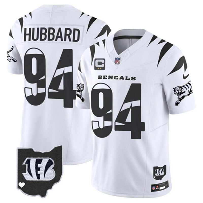 White Cincinnati Bengals #94 Sam Hubbard F.U.S.E. With 2-Star C Patch Special Vapor Untouchable Limited Stitched Football Jersey - CCB224
