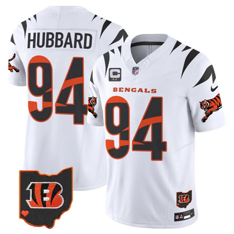 White Cincinnati Bengals #94 Sam Hubbard F.U.S.E. With 2-Star C Patch Special Vapor Untouchable Limited Stitched Football Jersey - CCB262