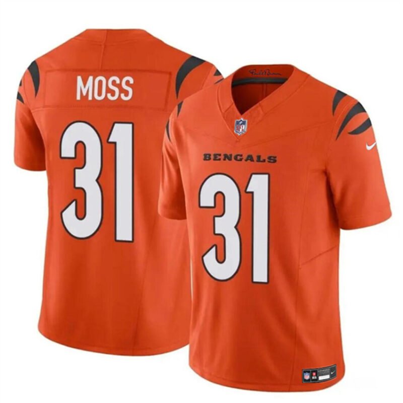 Orange Cincinnati Bengals #31 Zack Moss 2024 F.U.S.E. Vapor Untouchable Limited Stitched Jersey - CCB07