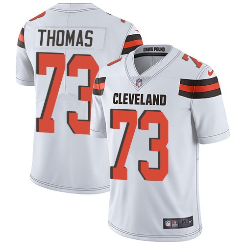 Nike Browns #73 Joe Thomas White Stitched NFL Vapor Untouchable Limited Jersey - CLB09