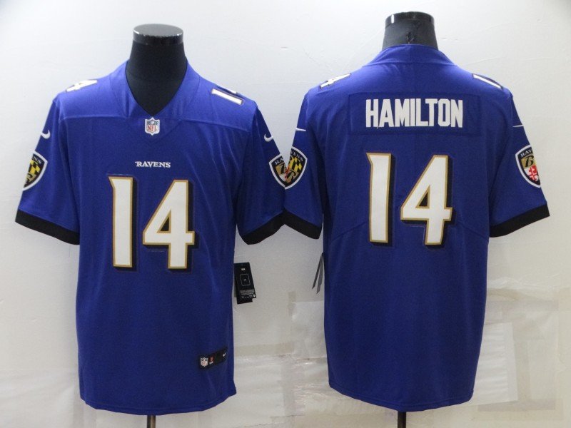 Purple Baltimore Ravens #14 Kyle Hamilton Vapor Untouchable Limited Stitched Jersey - BRJ314