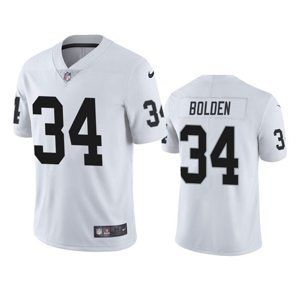 White Las Vegas Raiders #34 Brandon Bolden Vapor Limited Stitched Jersey - LVR05