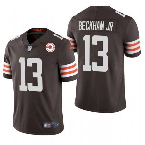 Brown Cleveland Browns #13 Odell Beckham Jr. 2021 75th Anniversary Vapor Untouchable Limited Stitched NFL Jersey - CLB232