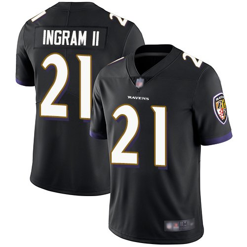 Nike Ravens #21 Mark Ingram II Black Alternate Stitched NFL Vapor Untouchable Limited Jersey - BRJ129