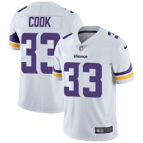 Nike Vikings #33 Dalvin Cook White Stitched NFL Vapor Untouchable Limited Jersey - MVJ118