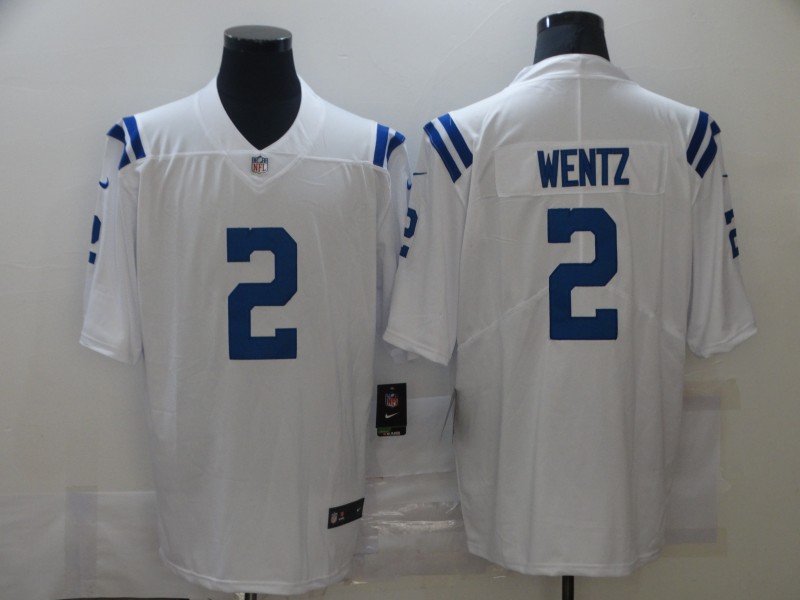 White Indianapolis Colts #2 Carson Wentz Vapor Untouchable Limited Stitched Jersey - IDC18