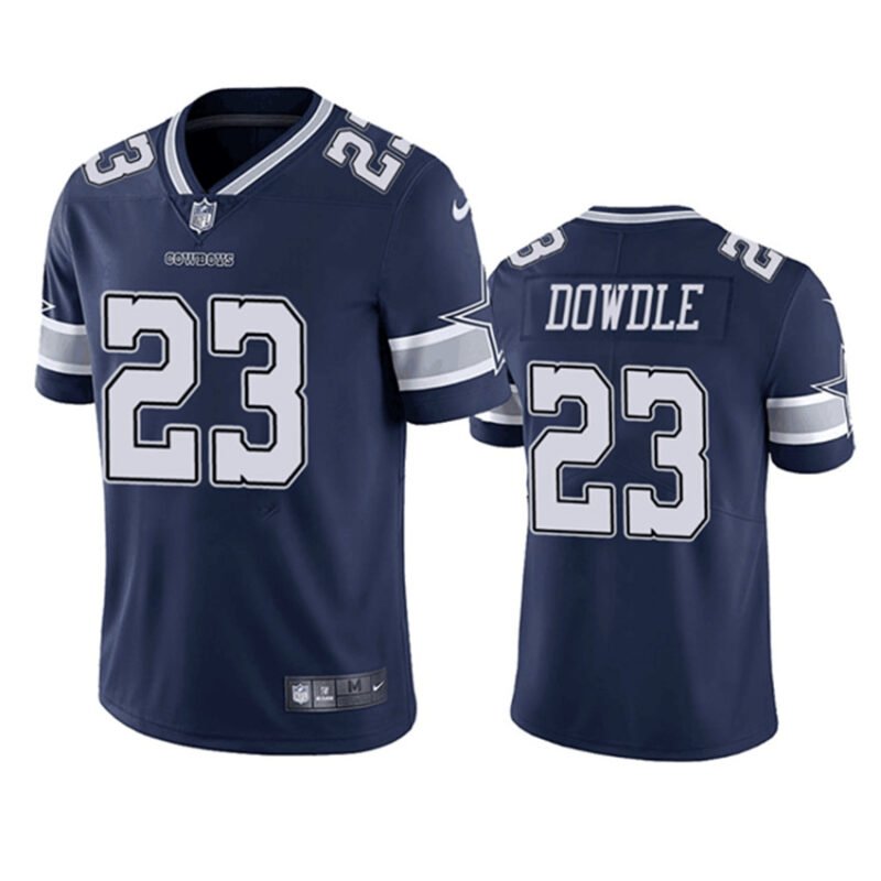 Navy Dallas Cowboys #23 Rico Dowdle Vapor Untouchable Stitched Football Football Jersey - DLC152
