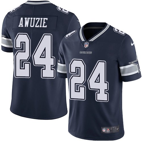 Nike Cowboys #24 Chidobe Awuzie Navy Blue Team Color Stitched NFL Vapor Untouchable Limited Jersey - DLC483
