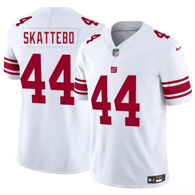 White New York Giants #44 Cam Skattebo 2025 Draft F.U.S.E. Vapor Untouchable Limited Stitched Jersey - NYG103