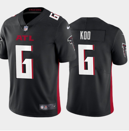 Black Atlanta Falcons #6 Younghoe Koo New Vapor Untouchable Limited Stitched Jersey - AFJ128